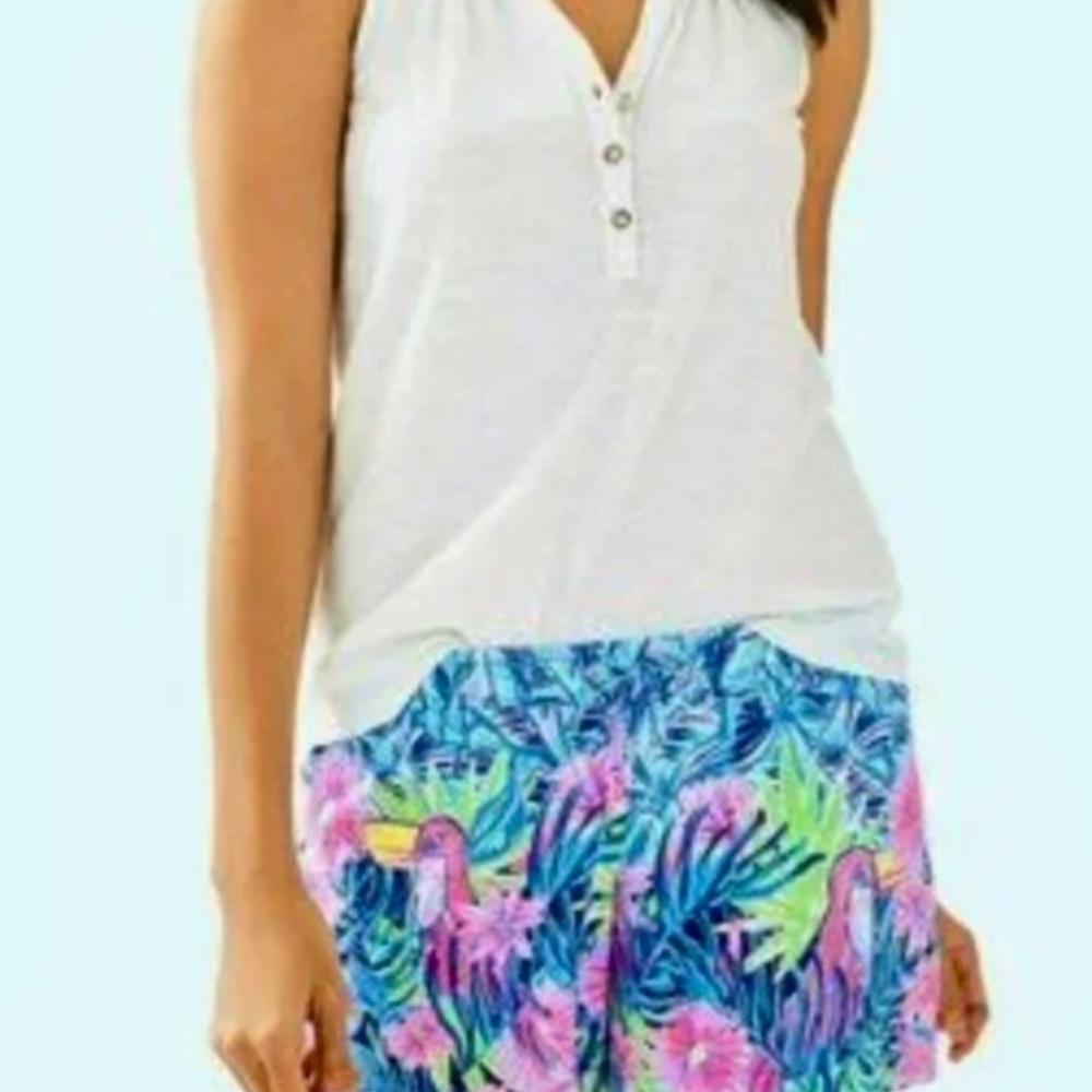 Lilly Pulitzer Katie Bennet Blue Let’s Mango Shorts